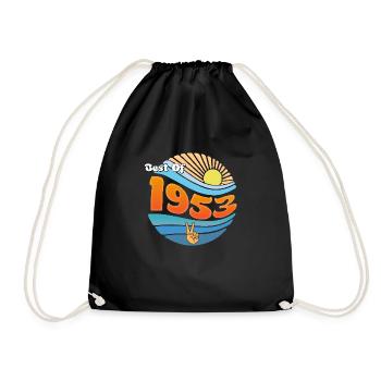 Millésime 1953 – 72 ans de souvenirs - Sac de sport léger - noir - Devant