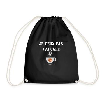 Je Peux Pas J'ai Café Barista - Sac de sport léger - noir - Devant