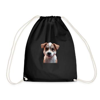 World's sweetest dog - Drawstring Bag - black - Front
