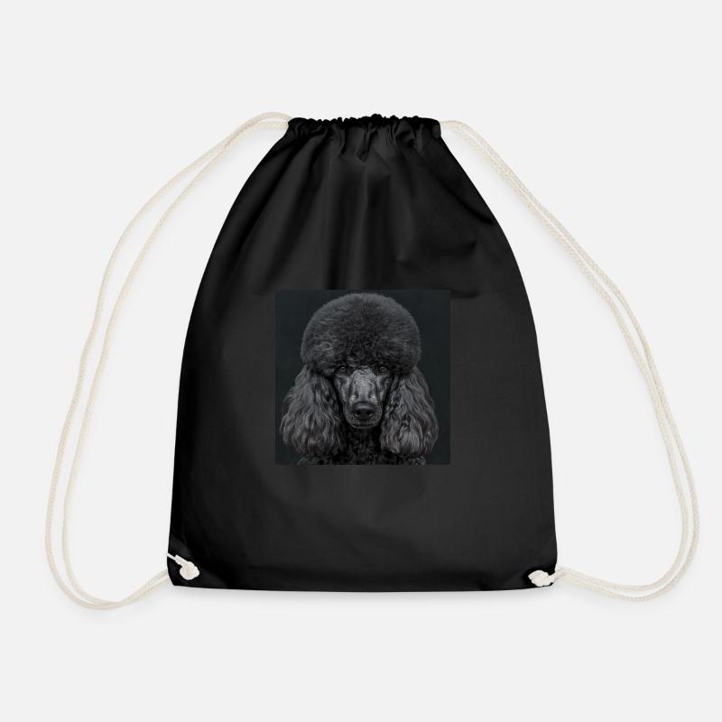 Black Animals - Black Poodle - Turnbeutel - Schwarz