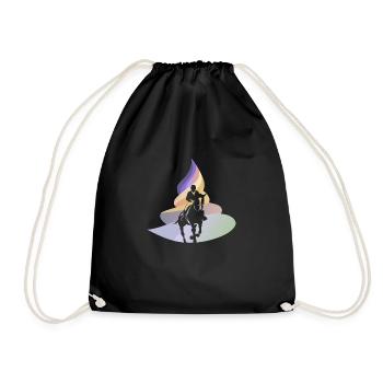 Dressage Cheval Saut d’obstacles - Sac de sport léger - noir - Devant
