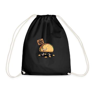 Ich bin ein riesiger Taco - Turnbeutel - Schwarz - Vorne