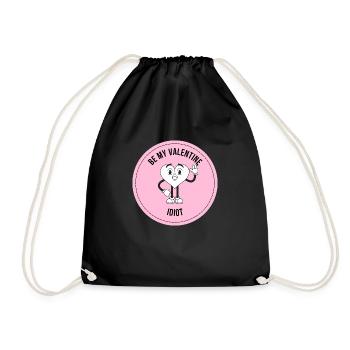 BE MY VALENTINE IDIOT : Salutation amusante pour la Saint-Valentin - Sac de sport léger - noir - Devant