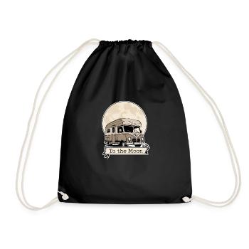 Vers la Lune - Sac de sport léger - noir - Devant