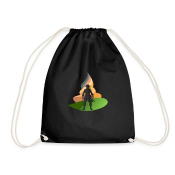Pirate Tête de pirate Pirate - Sac de sport léger - noir - Devant