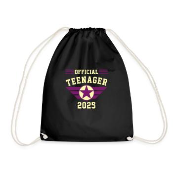 OFFICIEL ADOLESCENT 2025 - Sac de sport léger - noir - Devant