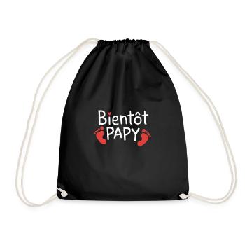 Bientôt Papy - Sac de sport léger - noir - Devant