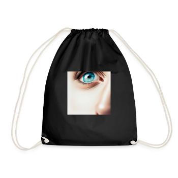 Face - Drawstring Bag - black - Front