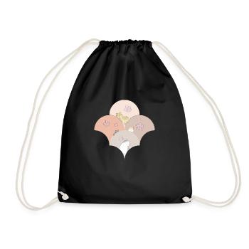 Chaton Kawaii - Sac de sport léger - noir - Devant