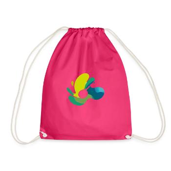 Banjo Instrument - Drawstring Bag - fuchsia - Front