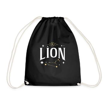Signe astro lion - Sac de sport léger - noir - Devant