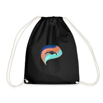 Nageurs brasse - Sac de sport léger - noir - Devant