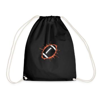 Soccer Ball - Drawstring Bag - black - Front