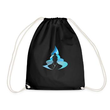 Ninja Sword - Drawstring Bag - black - Front