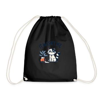 It Wasn't Me – Cat's Innocence - Drawstring Bag - black - Front