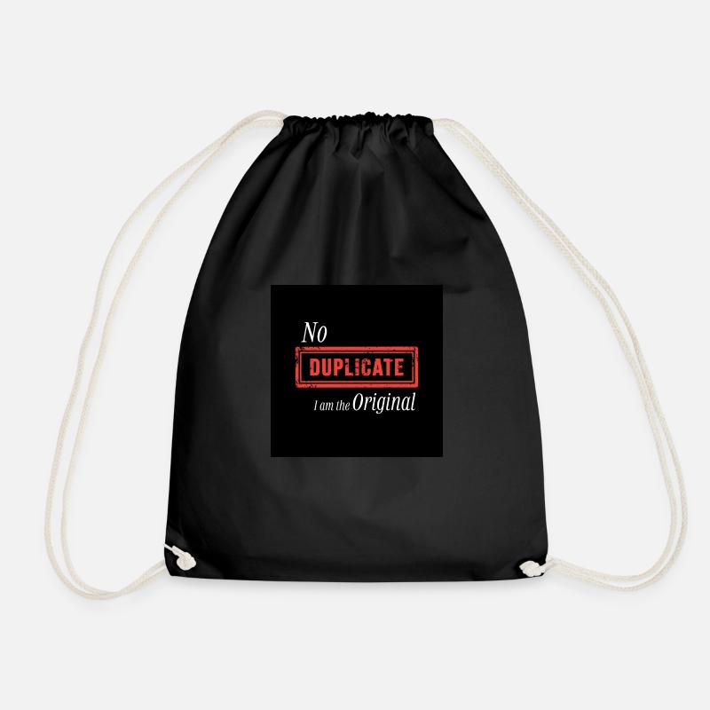 No dublicate - Turnbeutel - Schwarz