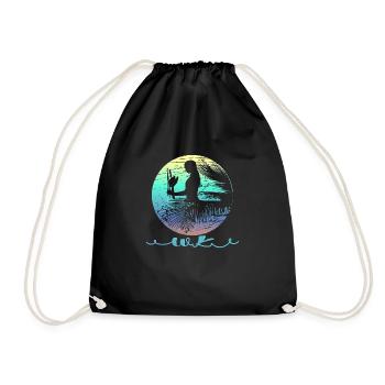 WK Surf dream Frau - Turnbeutel - Schwarz - Vorne