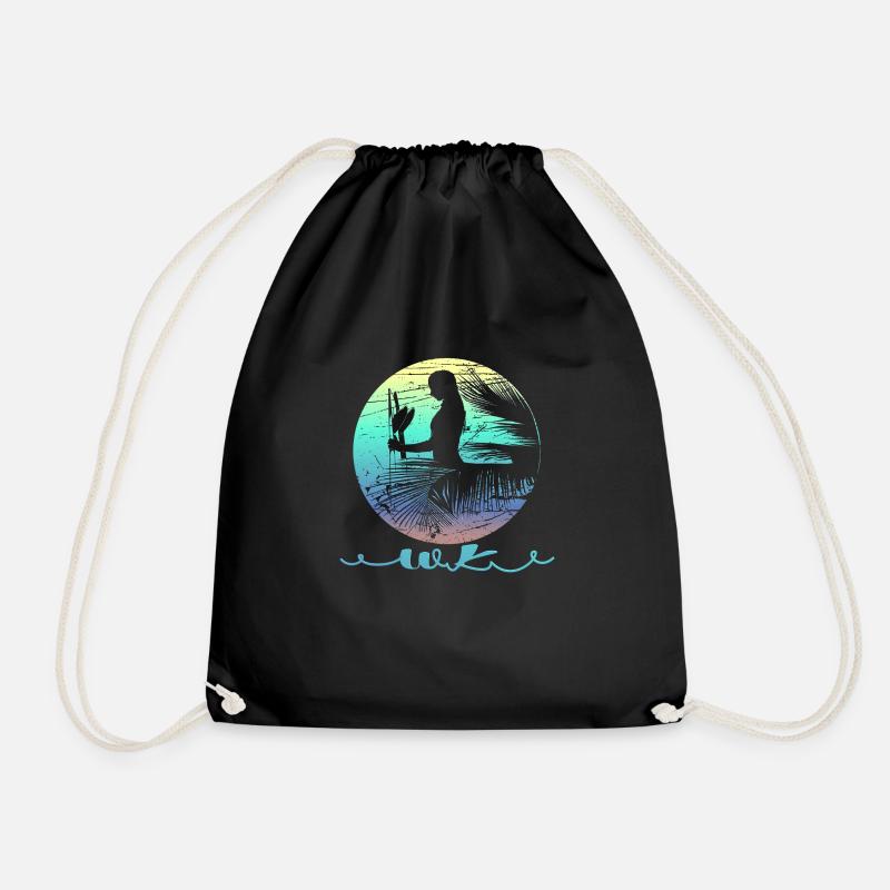 WK Surf dream Frau - Turnbeutel - Schwarz