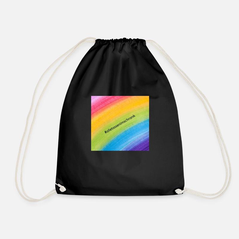 rainbowtassen - Turnbeutel - Schwarz
