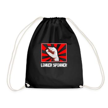 Menschenrechte Antirassismus Linker Spinner - Turnbeutel - Schwarz - Vorne