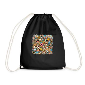 Escouade de rires - Sac de sport léger - noir - Devant