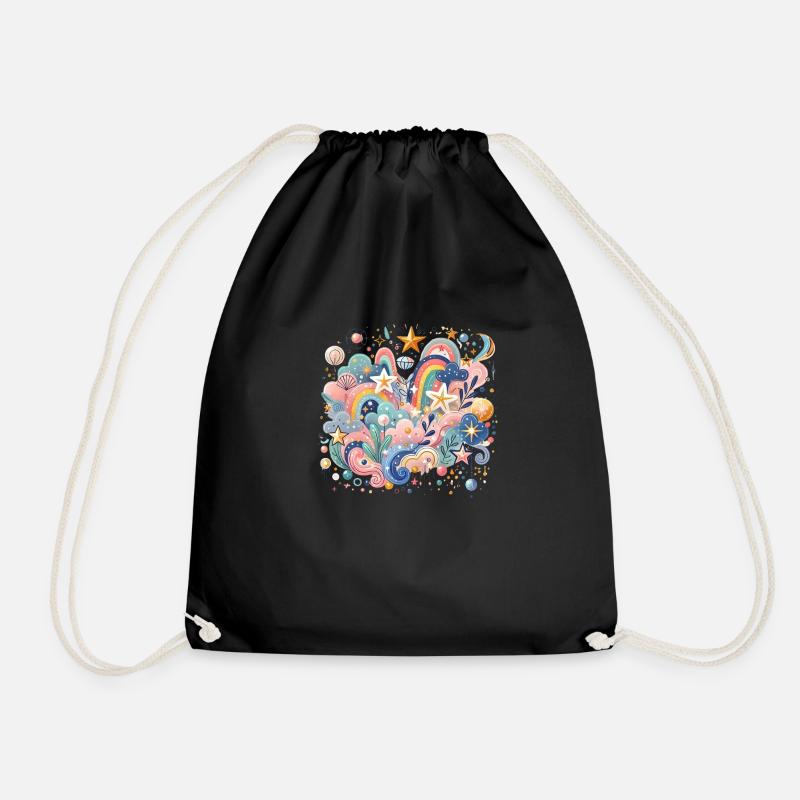 Magic World - Drawstring Bag - black