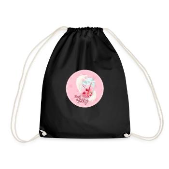 strawberry milk - Sac de sport léger - noir - Devant