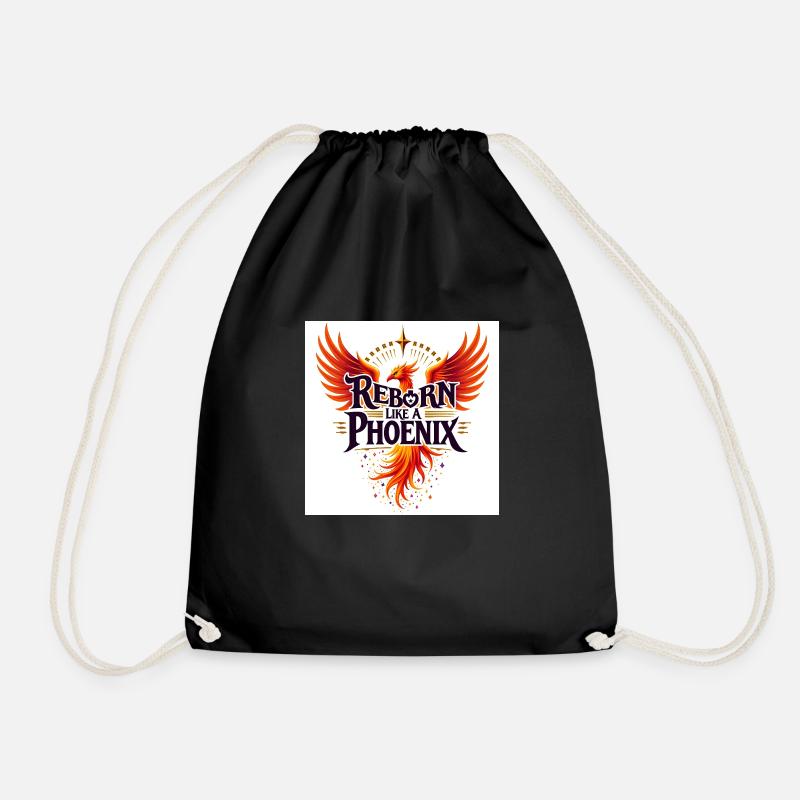 Reborn Like A Phoenix - Turnbeutel - Schwarz