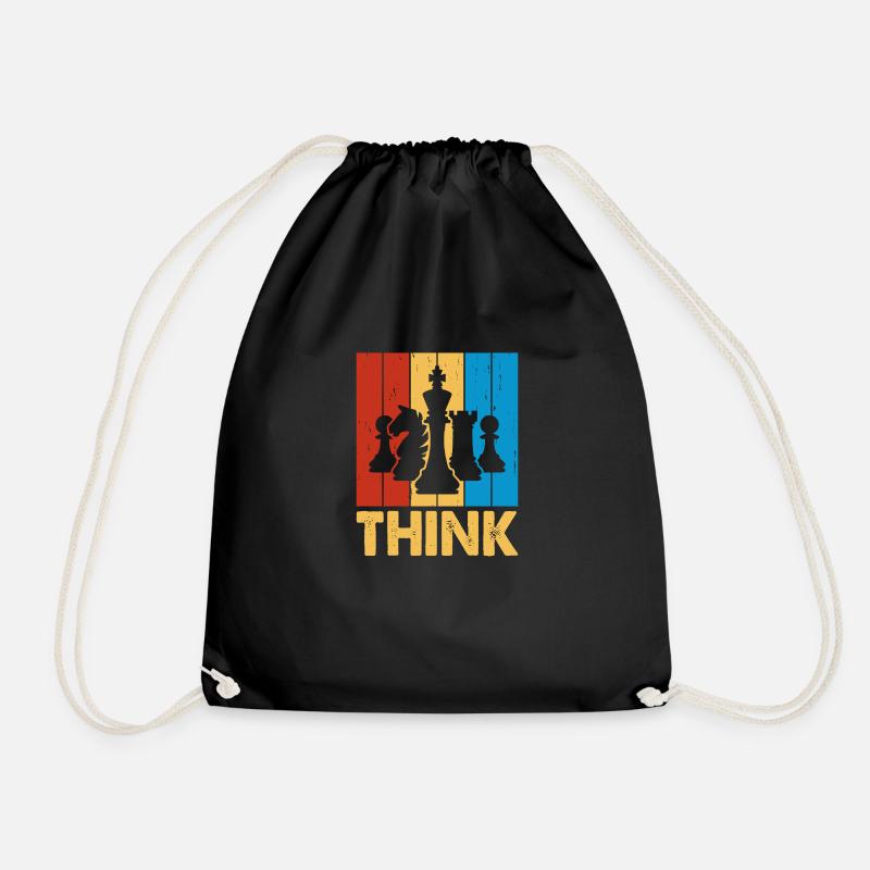 Chess Player Geschenk Schach Sport Schachmeister - Turnbeutel - Schwarz