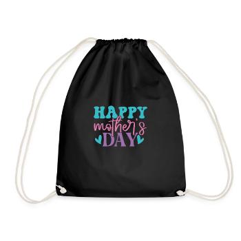 Happy Mother's Day – Best Mom Ever - Drawstring Bag - black - Front