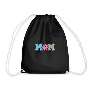 MOM – The Heart of the Family - Drawstring Bag - black - Front