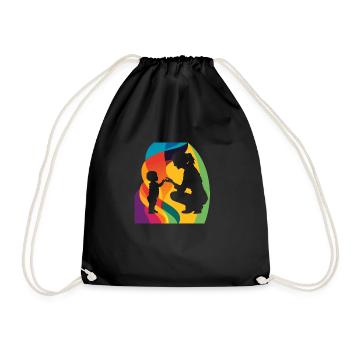 Nanny Education Copy - Drawstring Bag - black - Front
