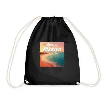 Gulf of Mexico stupid #2 - Drawstring Bag - black - Front