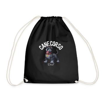 Cane Corso Dad 3 - Drawstring Bag - black - Front