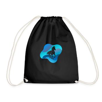 Sabots de cheval - Sac de sport léger - noir - Devant