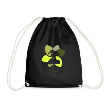 Parkour runner traceurs stuntman - Drawstring Bag - black - Front