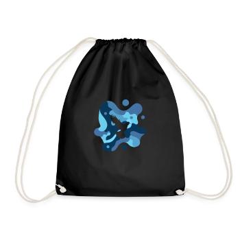 Colombe de la Paix Colombe Fumier Pigeon Oeufs - Sac de sport léger - noir - Devant