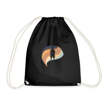 Samurai Kendo Japan - Drawstring Bag - black - Front