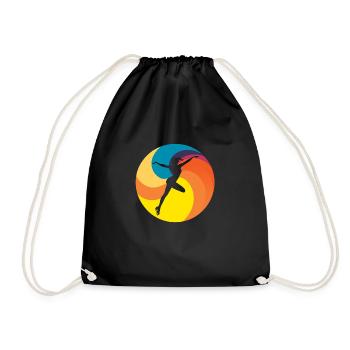 Chorégraphie d’automne en patinage artistique - Sac de sport léger - noir - Devant