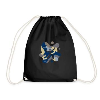 Dance Sport Foxtrot Dance Couple - Drawstring Bag - black - Front