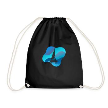 Voiliers Voilier Voilier - Sac de sport léger - noir - Devant