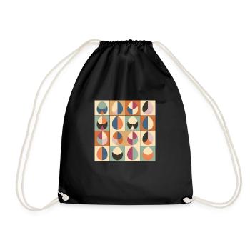 Easter Eggs Design No.01 - Drawstring Bag - black - Front