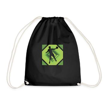Handball Joueurs Sport d’équipe - Sac de sport léger - noir - Devant