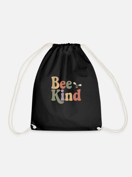 Bee Kind - Turnbeutel - Schwarz