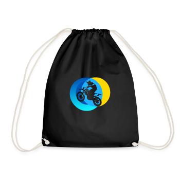 Cascade de course de moto tout-terrain - Sac de sport léger - noir - Devant