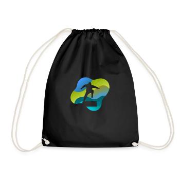 Parkour Runner Stunt Parkour - Drawstring Bag - black - Front