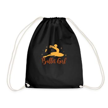 Ballerine Heartbeat Ballet Danseuse ECG Femmes - Sac de sport léger - noir - Devant