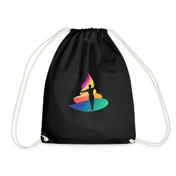 Dancing Modern Foxtrot - Drawstring Bag - black - Front