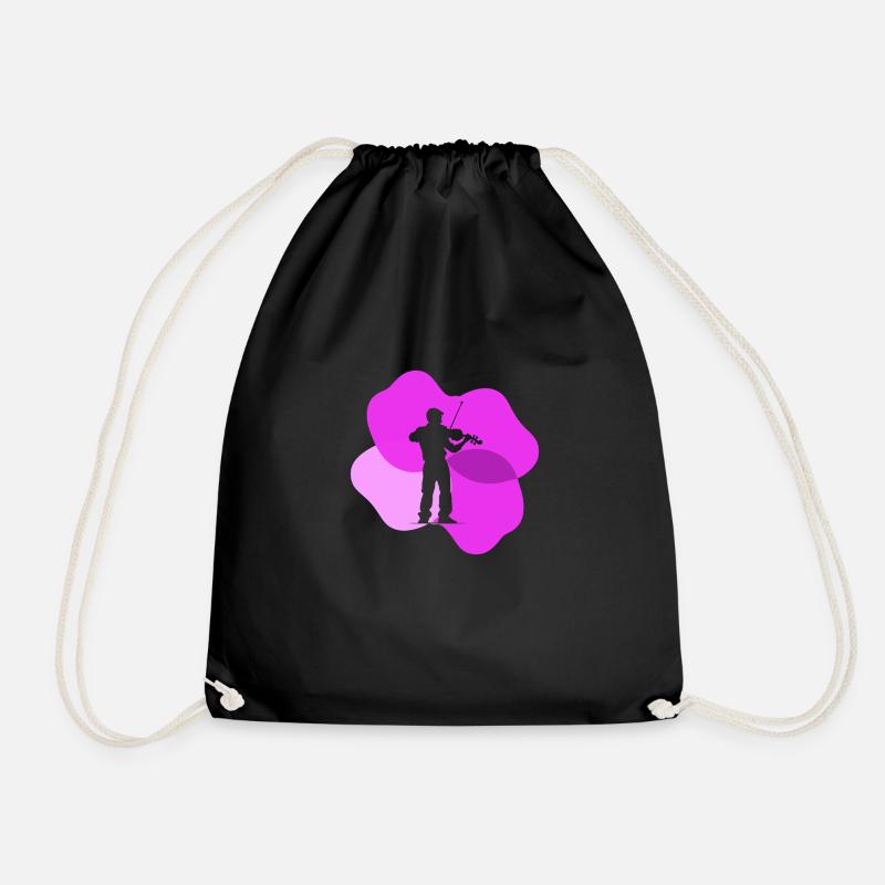 Violin Melody Instrument - Drawstring Bag - black