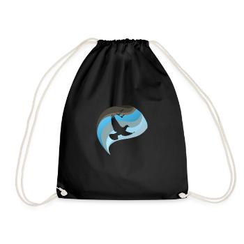 Dove of Peace Dove Egg Doves - Drawstring Bag - black - Front